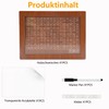 Money Box with Counter for 5000 Euro, Removable Marking Wooden
