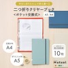 Lihit Lab N2421-14 Bi-Fold, Clear Book, Interchangeable Pockets, Mutual A5/A4,