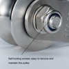 SHINICO Cable Pulley Wheel, Swivel Single Pulley Block, Stainless Steel,
