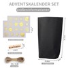 2024 Advent Calendar for Filling - with 25 Black Gift