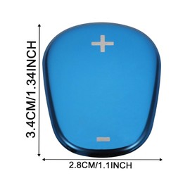 TOMALL Car Gear Shift Knob Cover Compatible with Chevy Equinox 2018-2020 Stainless Steel Shift Panel Trim Gear Lever Cover for Car Interior Center Console Modified Accessories (Blue)