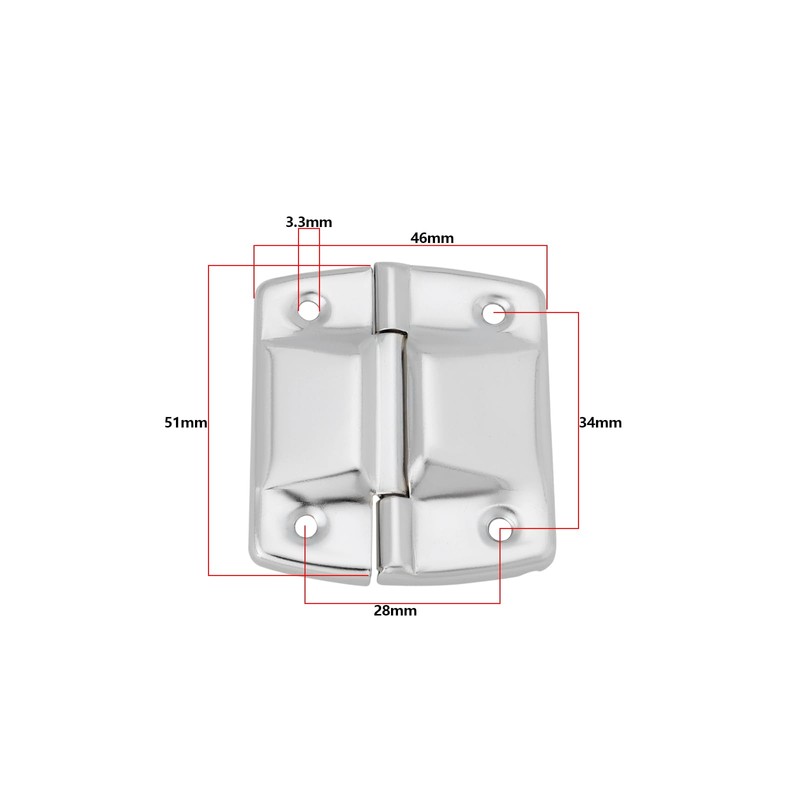 VGOL Pack of 4 Support Hinges 51 x 46 mm