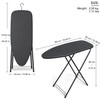 Duwee 13"×35" Ironing Board Small with Heat Resistant Cover,Folding Compact