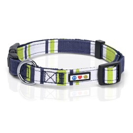 PAWTITAS Multicolor Dog Collar Puppy Collar Pet Collar Multicolor Dog Collar Extra Small Dog Collar Green/White / Blue Dog Collar