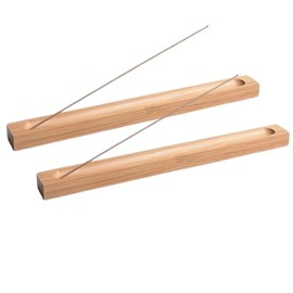Bamboo Incense Holder, Set of 2, Incense Burner, Simple Horizontal Incense Burner, Japanese Style, Portable, Meditation, Zazen Interior