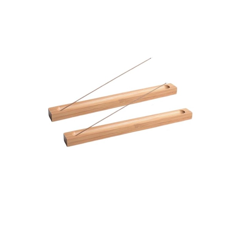 Bamboo Incense Holder, Set of 2, Incense Burner, Simple Horizontal
