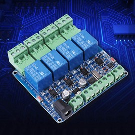 Reliable 4-Channel Relay Module Board with AKLOSIPY 8S103F3 Controller and RS485