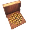 Solitaire Hexagon 37 Pegs - Strategy Wooden Game