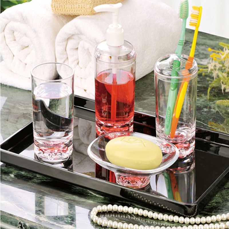 Rectangular Robust Acrylic Collection Serving Trays & Plate for Kitchen,