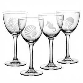 Fioance 5oz Nick & Nora Cocktail Glasses Ocean