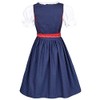 Isar-Trachten Girls' Children’s Dirndl with Blouse Navy, Blue (Navy Blue)