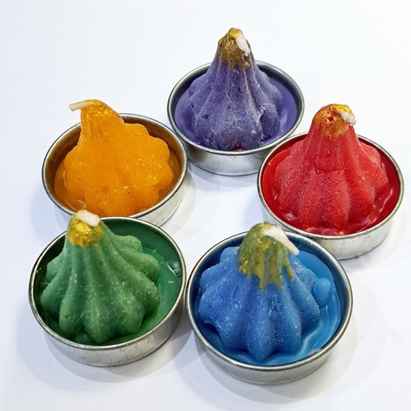 Modaka Fragrant Mixture of Flower Scented Candles, 5-Piece Set -