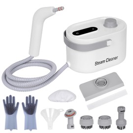 Foandbevi 9 in 1 Handheld Steam Cleaner for Home, Portable Steamer for Cleaning, Multi-Function High Pressure Steam Cleaner for Car/Kitchen/Upholstery/Tile/Grout/Camping & All