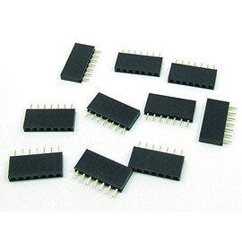 POPESQ® #A767 Female Header 2.54 mm 7-Pin Compatible with Arduino Straight Pack of 10