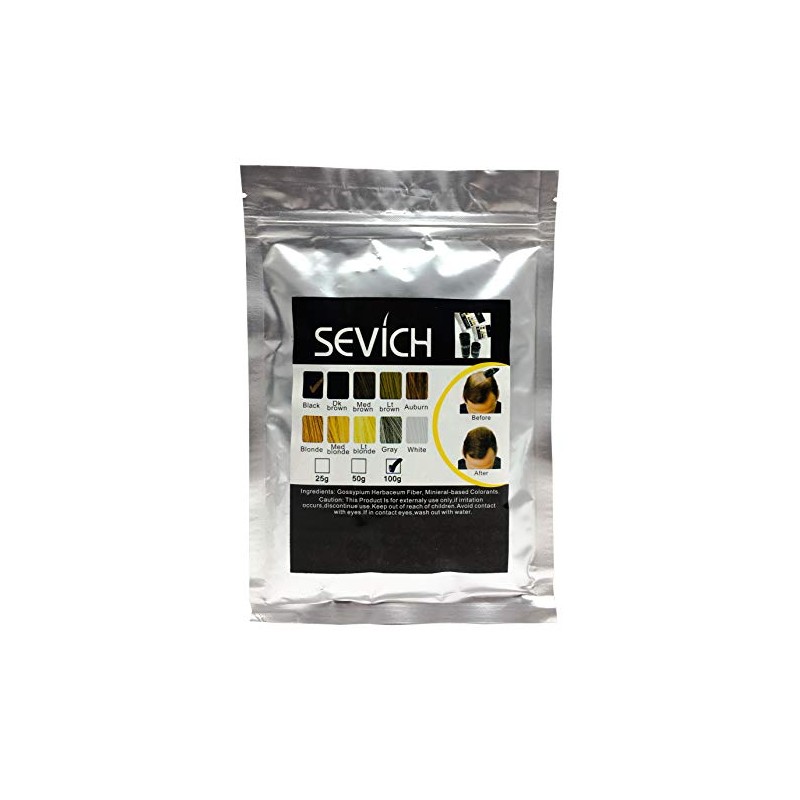 Fibras Capilares de Queratina Sevich 100g Para Cubrir Calvicie, Canas