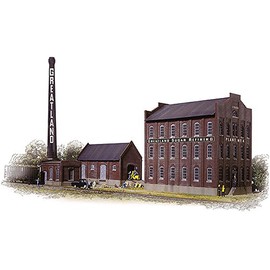 Walthers Cornerstone Series174 HO Scale Greatland Sugar Refining Includes Mill Building, Warehouse, Boilerhouse & Smokestack