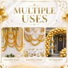 Gejoy 200 Pcs Link Balloons Latex Party Decor,Metallic Gold,10 Inch
