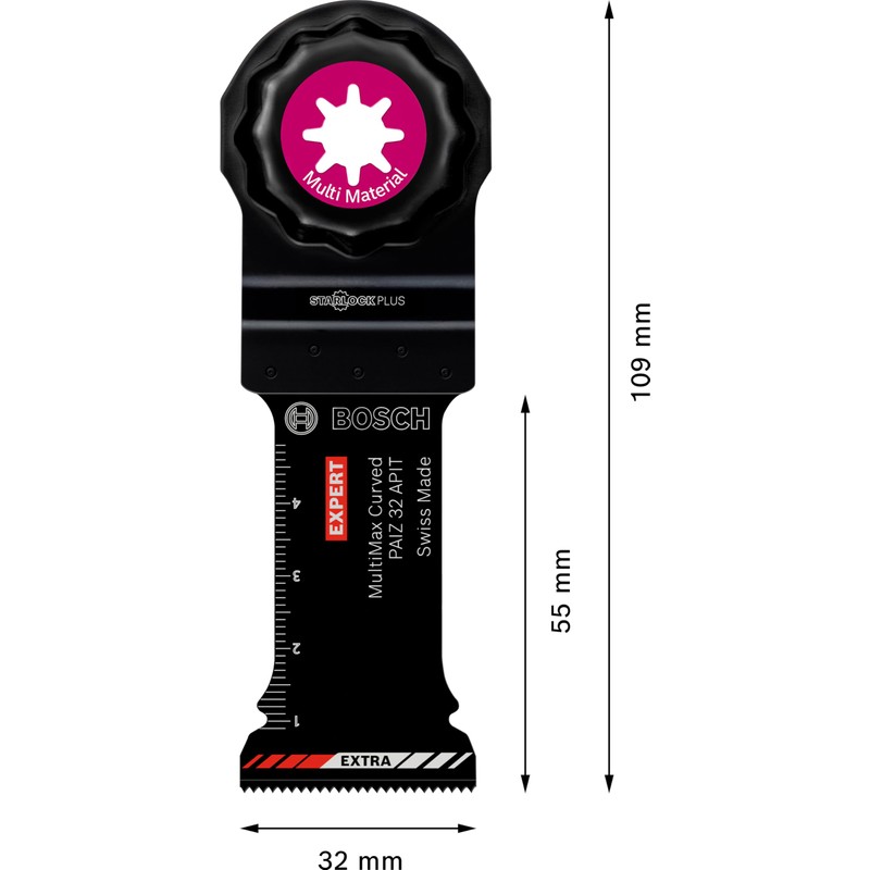 Bosch Professional 1x EXPERT MultiMax PAIZ 32 APITプランジ鋸刃 (ステンレス鋼板, 繊維プラスチックGFK、CFK,