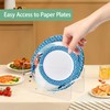 Beitiny Paper Plate Dispenser, Acrylic Plastic Plate Holders, 7-12 Inch