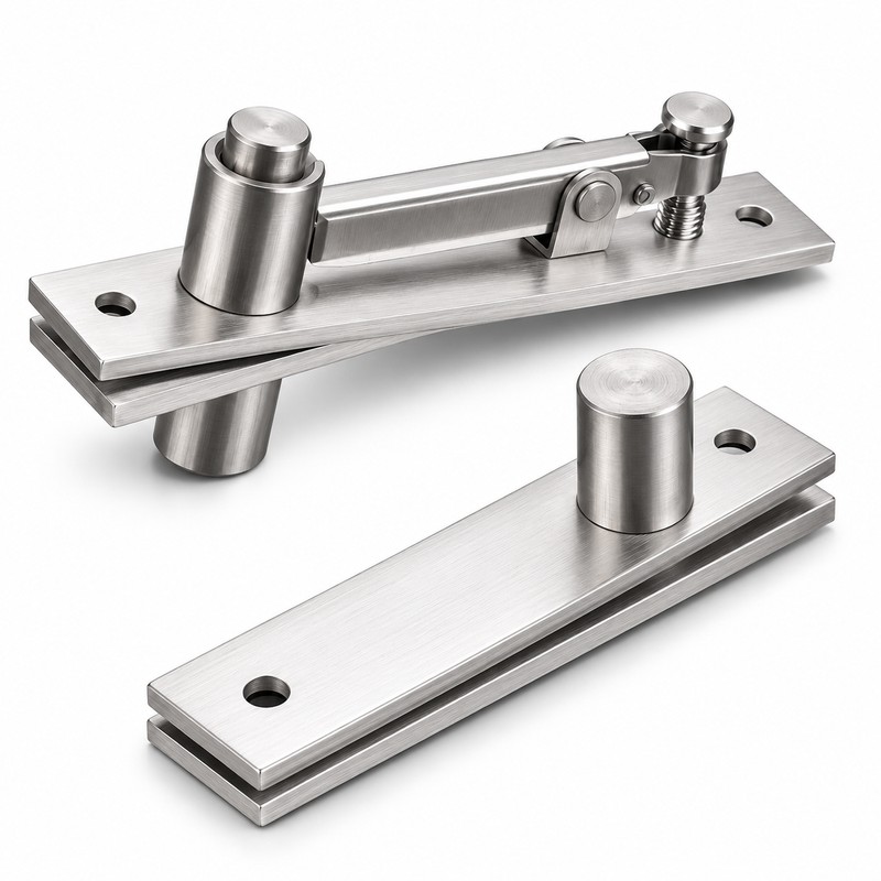 Stainless Steel Pivot Door Hinge Shaft 90° 360° Rotating Heavy