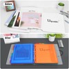 Uquelic A4 Folder Organiser, Ring Binder with 12 Document Folder