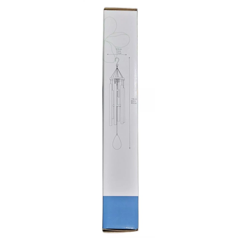 Stylecraft Double Wind Chime, 7 in. Diameter x 46 in.