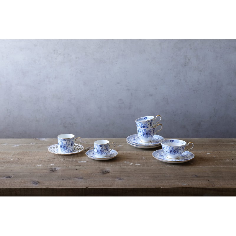 Narumi 9682-6792 Milano Tea Cup & Saucer (1 Serving), 7.1