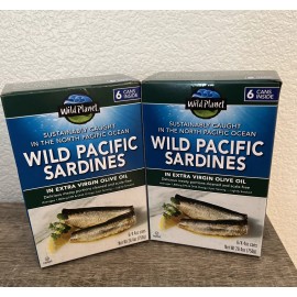 Wild Planet 12Wild Planet Sardines in Extra Virgin Olive Oil Sustainability CaughtBestBy20