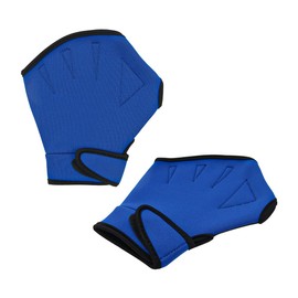 VOANZO 1Pair Swimming Gloves Webbed Gloves for Swimming Training Aquatic Fitness Water Resistance Training -M Blue