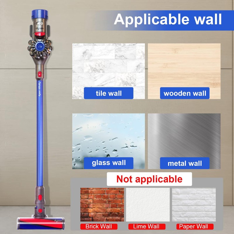 Vacuum Cleanner Wall mount Stand for Dyson V7 V8Storage Holder