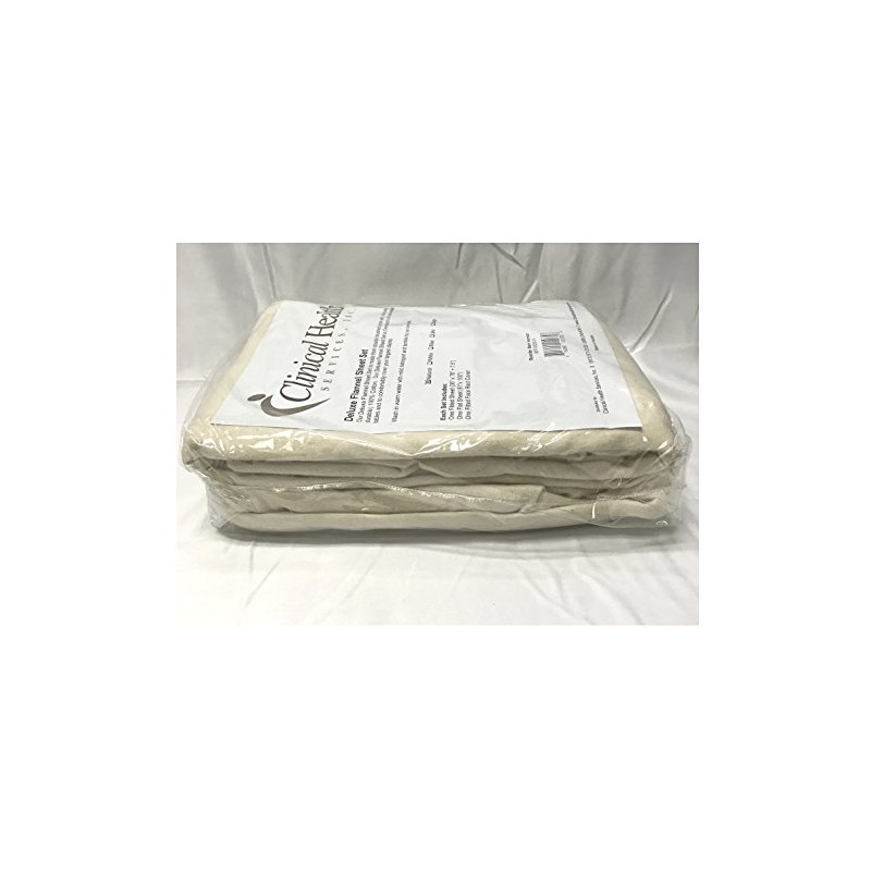 Deluxe Flannel Massage 3 Piece Sheet Set- Natural