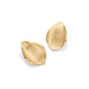 PAVOI 14K Yellow Gold Plated Teardrop Brushed and Textured Stud