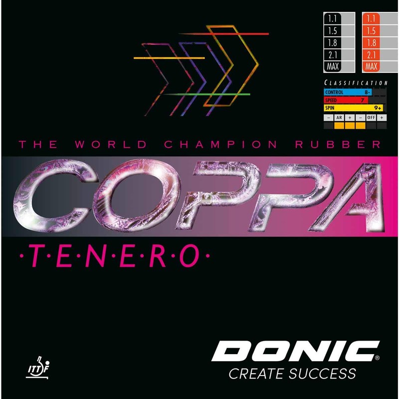 DONIC Coppa Tenero Rubber 1.5 mm Black