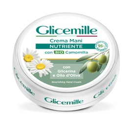 Glicemille Nourishing Hand Cream with Organic Chamomile and Glycerin 100 ml, 3.3 Fl Oz made in Italy [italian import]