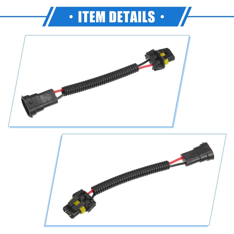A ABSOPRO 2pcs H8 H9 H11 Male to 9006 HB4