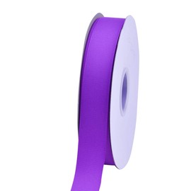 Ribest 1 inch Purple Grosgrain Ribbon 50 Yards Per Roll for Crafts Bow Maker Wreaths Gift Wrapping Hair Accessories Wedding
