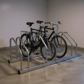 D0100H5KDXJ Bike Stand 22-28 In Wheel Size Galvanization Floor Mount Indoor Bicycle Rack For 3 BikesColor: as Pic Color