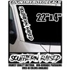 SOUTHERN RAISED 22"x4" Vinyl Decal Sticker Turbo Boost Lifted Lowered