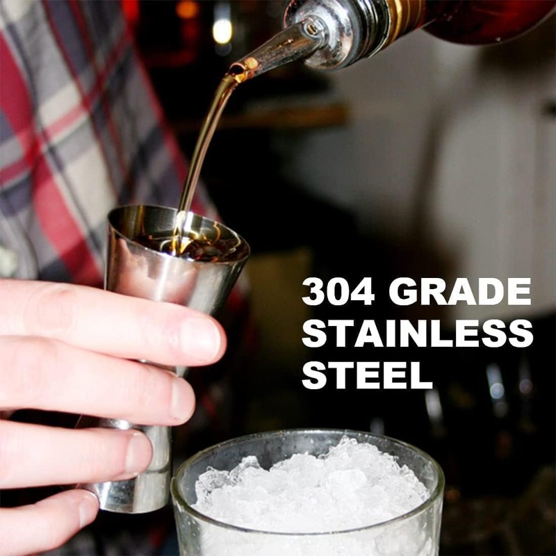 Stainless Steel Spirit Measure, 3Pcs Stainless Steel Shot Measure Drinks