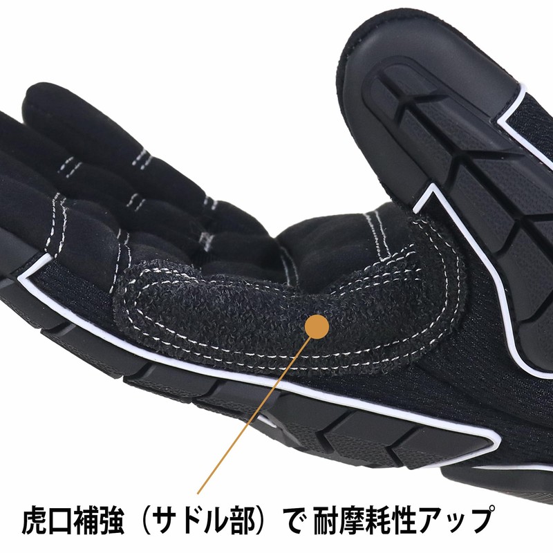 HANDLANDY Anti-Vibration Work Gloves, SBR Pad, TPR Protector, Mechanic Gloves