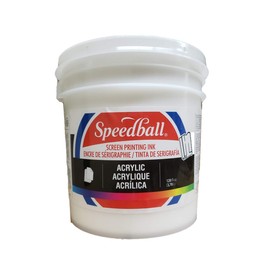 Speedball Acrylic Screen Printing Ink, 128-Ounce, White