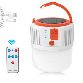 Lámpara de Camping 4800 mAh Luz de USB LED Recargable Linterna Solar para Campamento Exterior 5 Modos IP65 LED de Luz de Emergencia Portátil Luz de Tienda con Gancho Farol de Tienda para Camping Senderismo Pesca Emergencia