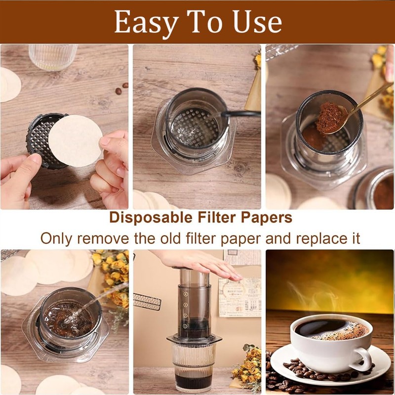 600 PCS Coffee Filters Papers, Unbleached Coffee Filters Papers Compatible