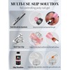 EBANKU 100PCS Nail Dual Forms Tips with 75ml Slip Solution,