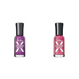 Sally Hansen Hard as Nails Xtreme Wear, Rockstar Pink, 0.4 Fl Oz (1 Count) & Sally Hansen Xtreme Wear, Heart Of Sass, 0.4 Fl Oz (1 Count)