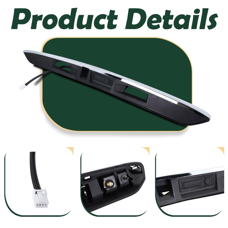 Upgrade 90810-9PG2D Rear Tailgate Chrome Handle Garnish Finisher Molding with