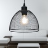 firstchoicelighting Matt Black Mesh Easy Fit Ceiling Pendant Light Shade,