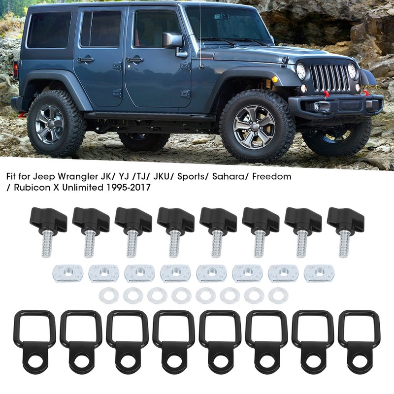 Hard Top Quick Removal Fastener Kit Thumb Screw Nut TieDown