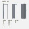 DIYHD 36X80in Interior Folding PVC Accordion Door,Grey,Include Door and Mounting