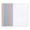 JUGUTA Pack of 10 A4 Sliding Bar Binder, A4 Transparent